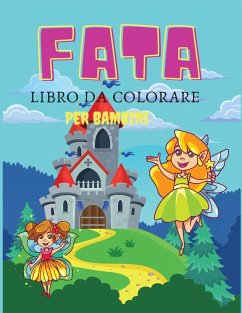 Fata libro da colorare per bambini - Deeasy B.