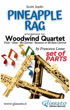 Pineapple Rag - Woodwind Quartet (parts) (fixed-layout eBook, ePUB) - Joplin, Scott; cura di Francesco Leone, a