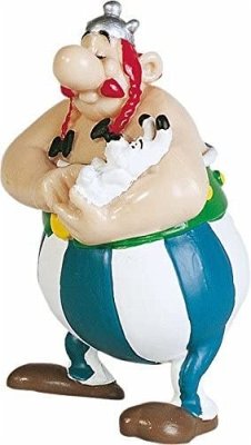 Plastoy PLA60502 - Asterix: Obelix mit Idefix, Figur, Sammlerfigur, ca. 10 cm