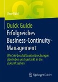 Quick Guide Erfolgreiches Business-Continuity-Management