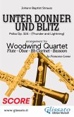 Unter donner und blitz - Woodwind Quartet (score) (fixed-layout eBook, ePUB)