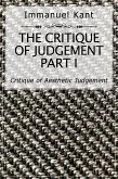 The Critique of Judgement Part I (eBook, ePUB)