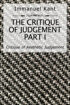 Cover The Critique of Judgement Part I (eBook, ePUB)