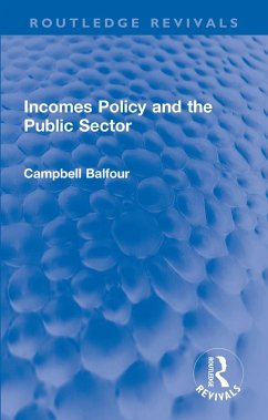Cover Incomes Policy and the Public Sector (eBook, PDF)