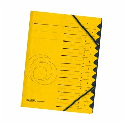 Herlitz Ordnungsmappe Quality 1-12 gelb