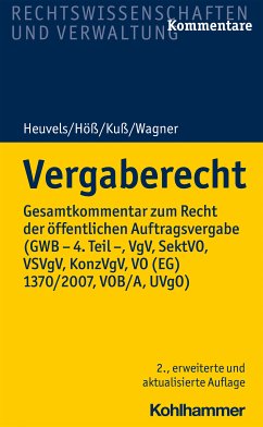 Vergaberecht (eBook, PDF) - André, Tobias; König, Hartmut; Koenigsmann-Hölken, Silvia; Kuß, Matthias; Schätzlein, Thorsten; Scheel, Philipp-Christian; Scherer, Christian; Schneider, Frank; Schwab, Andreas; Schwetzel, Wolfram; Steiff, Jakob; Bork-Galle, Annette; Wagner, Volkmar; Markpert, Thomas; Giesemann, Amelie; Chandna, Rajiv; Brockhoff, Sven; Mey, Jan Helge; Sdunzig, Tobias; Zierke, Katayun; Haidas, Katharina; El-Barudi, Stefan; Freund, Mirko; Heuvels, Klaus; Höß, Stefan; Jäger, Karin; Jürschik, Corina; Kolpat