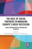 The Role of Social Partners in Managing Europe's Great Recession (eBook, ePUB)