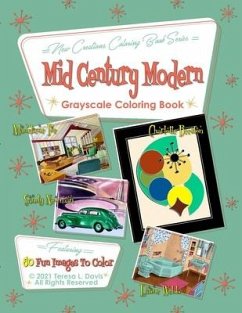 New Creations Coloring Book Series: Mid-Century Modern - Davis, Teresa