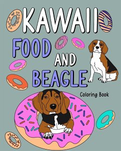 Kawaii Food and Beagle Coloring Book - Paperland