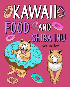 Kawaii Food and Shiba Inu Coloring Book - Paperland