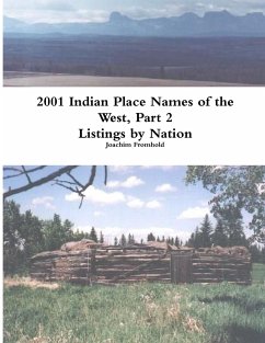 2001 INDIAN PLACE NAMES OF THE WEST, Part 2 - Fromhold, Joachim