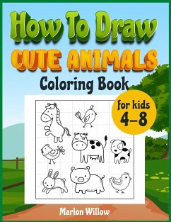 How to draw cute animals coloring book for kids 4-8 - Willow, Marlow