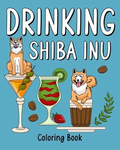 Drinking Shiba Inu Coloring Book - Paperland