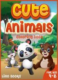 Cute Animals Coloring book for kids 4-8
