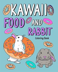 Kawaii Food and Rabbit Coloring Book - Paperland