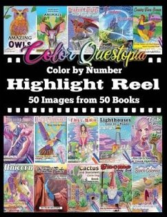 Color By Number Highlight Reel - 50 Images from 50 Books - Color Questopia