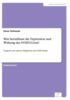 Was beeinflusst die Expression und Wirkung des FOXP2-Gens? - Tschumak, Elena