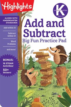 Cover Kindergarten Add and Subtract Big Fun Practice Pad