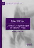 Freud and Said (eBook, PDF)