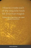 How to create each of the requisite tools for Enochian magick