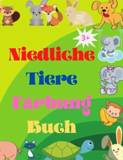Cover Niedliche Tiere Färbung Buch