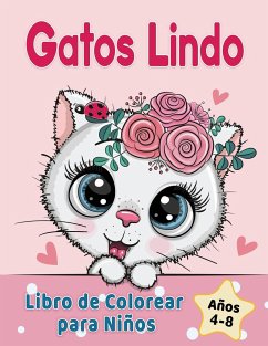 Gatos Lindo Libro de Colorear para Niños de 4 a 8 años - Press, Golden Age