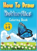 How to draw Butterfly coloring book for kids 4-8