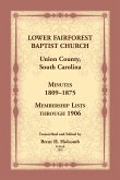 Lower Fairforest Baptist Church, Union County, South Carolina