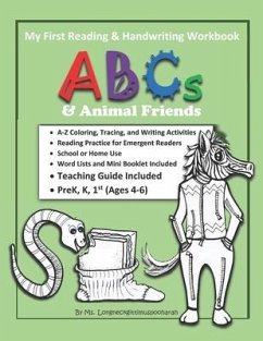 My First Reading & Handwriting Workbook: ABCs & Animal Friends - Longneckgittimuspooharah