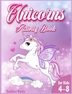 Unicorn Activity book for kids - Books, Rainbow