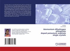 Ammonium dihydrogen phosphate doped potassium sulphate single crystals - Rathika, A;Arun Kumar, A.