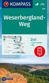 KOMPASS Wanderkarte 819 Weserbergland-Weg