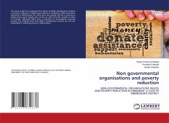 Non governmental organisations and poverty reduction - Chivanga, Shylet Yvonne;Monyai, Priscilla B.;Chatindo, Annah