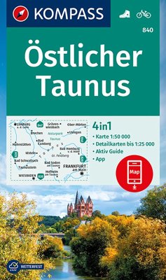 KOMPASS Wanderkarte 840 Östlicher Taunus 1:50.000