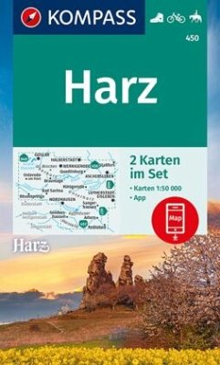 KOMPASS Wanderkarte 450 Harz