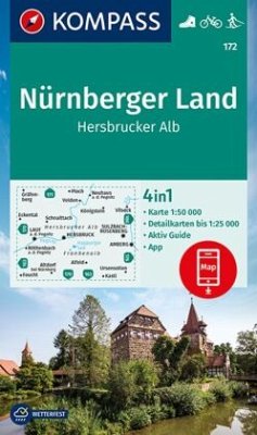 KOMPASS Wanderkarte 172 Nürnberger Land, Hersbrucker Alb 1:50.000