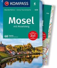 KOMPASS Wanderführer Mosel mit Moselsteig, 68 Touren - Pollmann, Bernhard