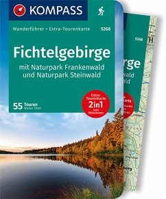 KOMPASS Wanderführer Fichtelgebirge mit Naturpark Frankenwald und Naturpark Steinwald, 55Touren - Theil, Walter