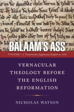 Cover Balaam's Ass: Vernacular Theology Before the English Reformation (eBook, ePUB)