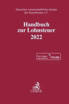 Cover Handbuch zur Lohnsteuer 2022, m. 1 Buch, m. 1 Online-Zugang