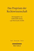 Das Proprium der Rechtswissenschaft (eBook, PDF)