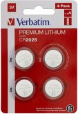 20x4 Verbatim CR 2025 Lithium Batterie 49532