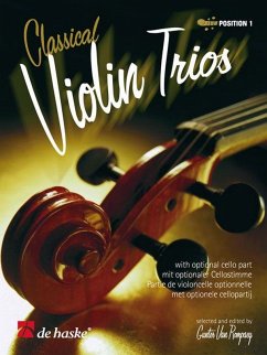 Cover Classical violin trios (first position) score and parts with optional cello part