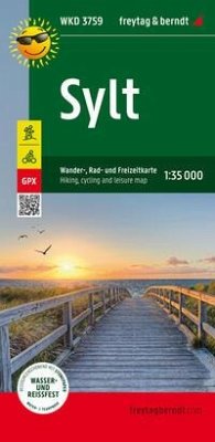 Cover Sylt, Wander-, Rad- und Freizeitkarte 1:35.000, freytag & berndt, WKD 3759