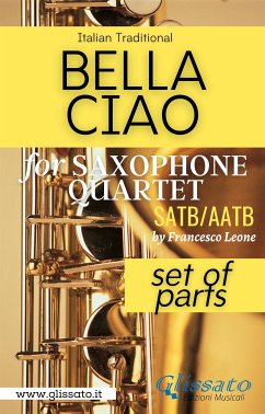 Bella Ciao - Saxophone Quartet (parts) (fixed-layout eBook, ePUB) - folk song, Italian