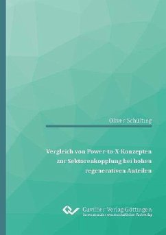 Cover Vergleich von Power-to-X-Konzepten zur Sektorenkopplung bei hohen regenerativen Anteilen (eBook, PDF)