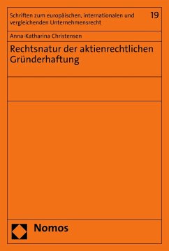 Cover Rechtsnatur der aktienrechtlichen Gründerhaftung (eBook, PDF)