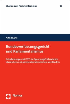Bundesverfassungsgericht und Parlamentarismus (eBook, PDF) - Kuhn, Astrid
