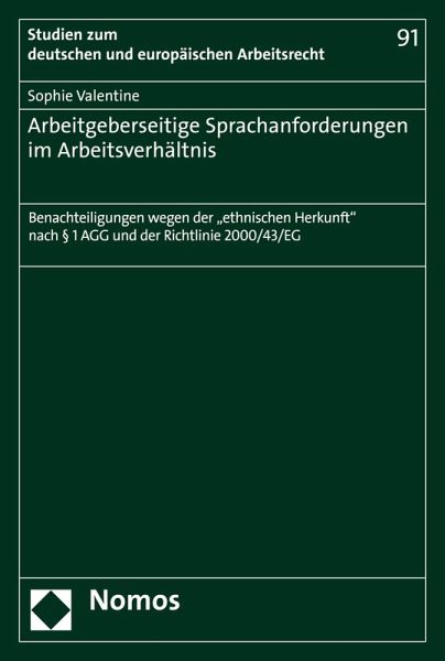 Arbeitgeberseitige Sprachanforderungen im Arbeitsverhältnis (eBook, PDF)