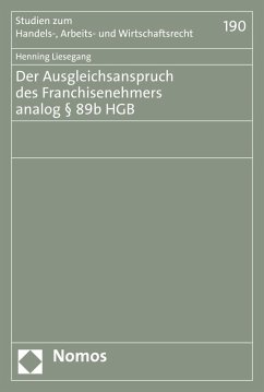 Cover Der Ausgleichsanspruch des Franchisenehmers analog § 89b HGB (eBook, PDF)